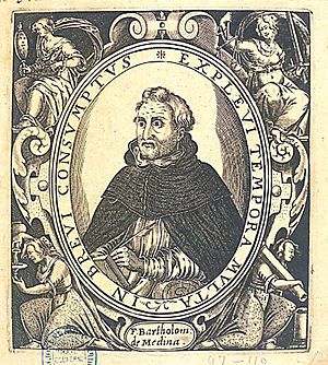 Archivo:Retrato de Fr. Bartolomé Medina-Anónimo flamenco. Siglo XVII