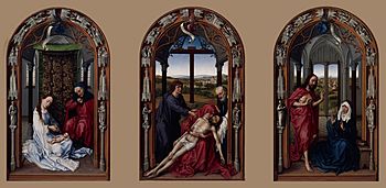 Archivo:Rogier van der Weyden - The Altar of Our Lady (Miraflores Altar) - Google Art Project
