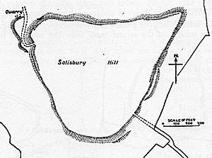 Archivo:Solisbury Camp Somerset Map