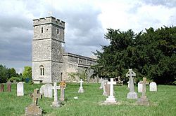 St Mary's Church, Long Wittenham, Oxfordshire - from southwest.jpg