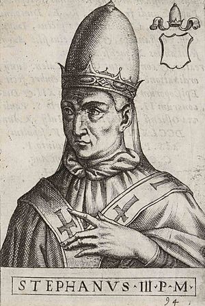Archivo:Stephanus III. Stefano III – cropped