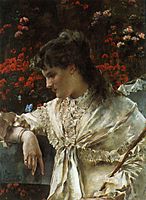 Stevens Alfred Reverie c1878 Oil On Canvas