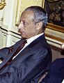 (Abdellatif Filali) Felipe González recibe al ministro de Asuntos Exteriores de Marruecos. Pool Moncloa. 2 de julio de 1990 (cropped)