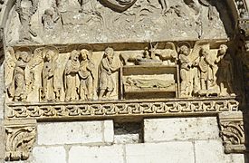 025 La Charité-sur-Loire Frise sculptée de la porte de l'abbatiale