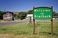 2009-05-30, Starbuck, Washington, welcome sign