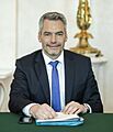 2020 Karl Nehammer Ministerrat am 8.1.2020 (49351366976) (cropped)