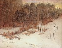 Annie I. Crawford – Autumn Landscape (with Emma Kaan) – c. 1905