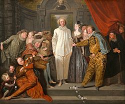 Archivo:Antoine Watteau - The Italian Comedians - Google Art Project