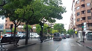 Avenida Isabel la Católica. Plaza de Isabel II. Avenida Ramón Menéndez Pidal. Albacete.jpg