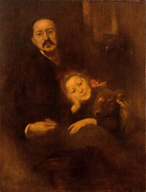 Archivo:Carrière, Gabriel Séailles et sa fille Andrée