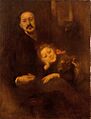 Carrière, Gabriel Séailles et sa fille Andrée