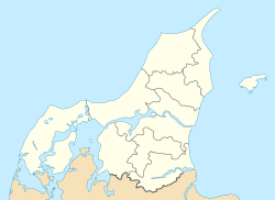 Aalborg ubicada en Jutlandia Septentrional