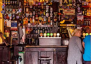 Un bar de alcohol en Dublín (Irlanda).