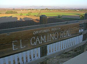 Archivo:El Camino Real sign, Mission San Juan Bautista, October 26, 2008