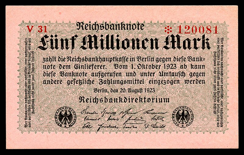 GER-105-Reichsbanknote-5 Million Mark (1923)
