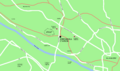Jordanhill station, Glasgow, location map