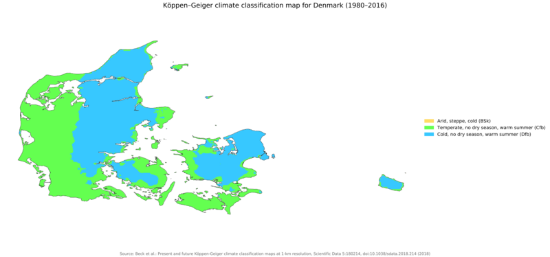 Koppen-Geiger Map DNK present