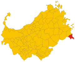 Map of comune of Budoni (province of Sassari, region Sardinia, Italy) - 2016.svg