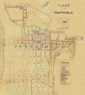 Archivo:Mapa Portoviejo 13.07.1911, por Alonso Gonzalez Illescas