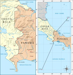 Archivo:Mapa de la frontera Costa Rica-Panamá