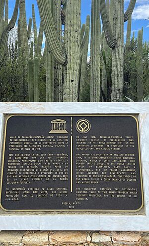 Archivo:Placa del Jardín Botánico Helia Bravo Hollis