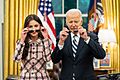 President Joe Biden and Olivia Rodrigo