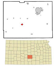 Reno County Kansas Incorporated and Unincorporated areas Arlington Highlighted.svg