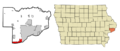 Scott County Iowa Incorporated and Unincorporated areas Buffalo Highlighted