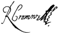 Signature of Richard Cromwell