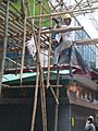 Temple St. bamboo scaffolding 2