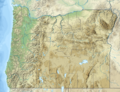 USA Oregon relief location map