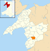Wales Gwynedd Community Dolgellau map.svg