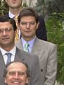 (Catalá) Juan José Lucas Jiménez junto a los integrantes de la Comisión General de secretarios de Estado y subsecretarios. Pool Moncloa. 17 de octubre de 2001 (cropped)