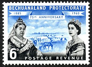 Archivo:1960 6d Bechuanaland Protectorate stamp