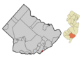 Atlantic County New Jersey Incorporated and Unincorporated areas Longport Highlighted