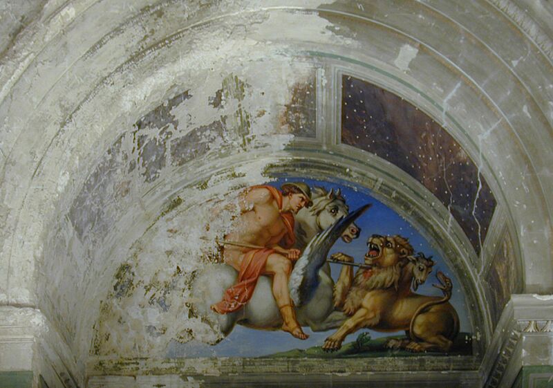 Bellerophon tötet die Chimäre