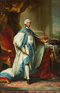 Archivo:Carlos III con el hábito de su Orden (Palacio Real de Madrid)
