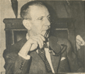 Eduardo Lonardi pensativo