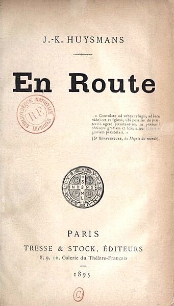 En route, Huysmans, 1895, couverture