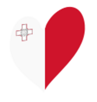 Eurovision Song Contest heart Malta white.svg