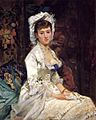 Eva Gonzalès - Portrait of a Woman in White