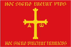 Archivo:Flag of the Kingdom of Asturias