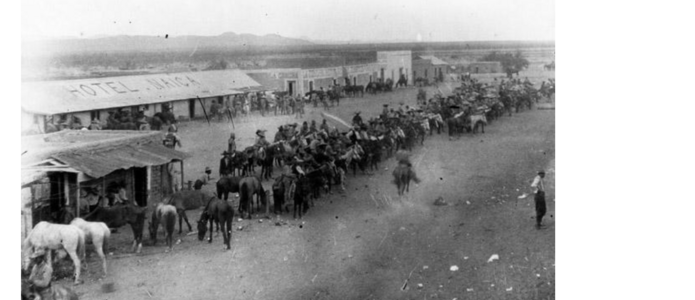 Fuerzas de la division del norte a caballo en ramos arizpe 9 enero 1915