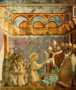 Archivo:Giotto - Legend of St Francis - -07- - Confirmation of the Rule