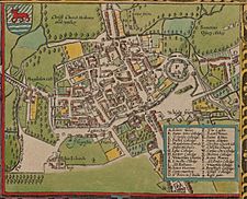 Archivo:John Speed's map of Oxford, 1605.