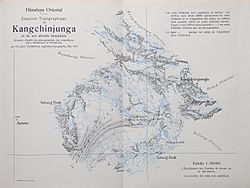 Archivo:KANGCHENJUNGA MAP by JACOT-GUILLARMOD, 1914