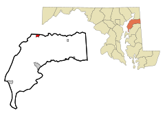 Kent County Maryland Incorporated and Unincorporated areas Betterton Highlighted.svg