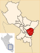 Location of the province Canchis in Cusco.svg
