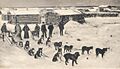 Mail team leaving Circle City for Ft. Gibson, Alaska, c.1900