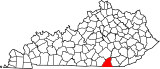 Map of Kentucky highlighting McCreary County.svg